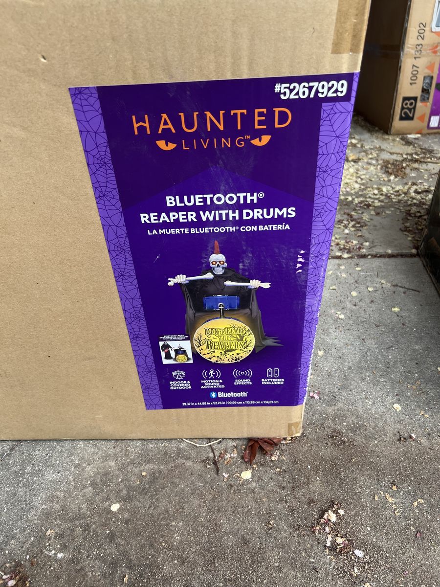 Haunted Living Bluetooth Reaper With Drums