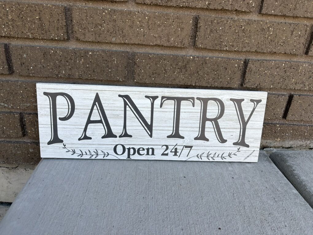 Pantry Open 24/7 Kitchen Wall Art