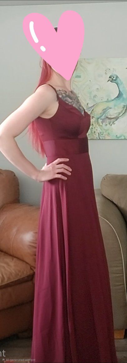 Spaghetti Strap Crepe-Back Satin Dress size 2