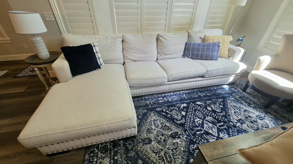 White Fabric Couch