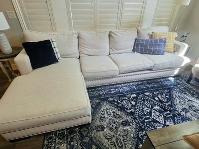 White Fabric Couch