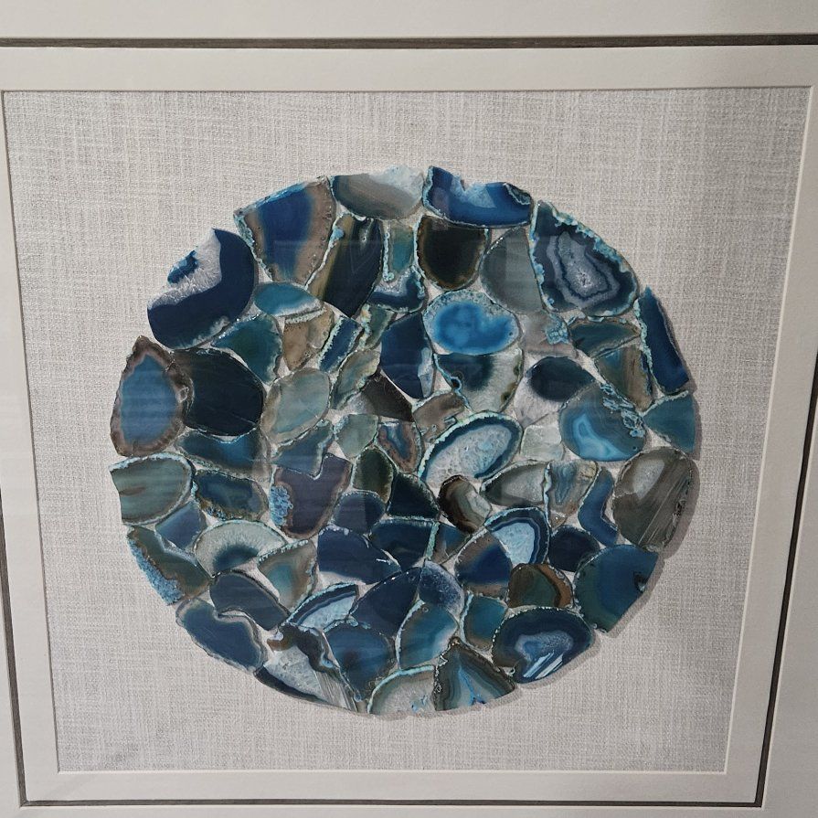 Beautiful polished Rock in a sealed frame 23 and a
