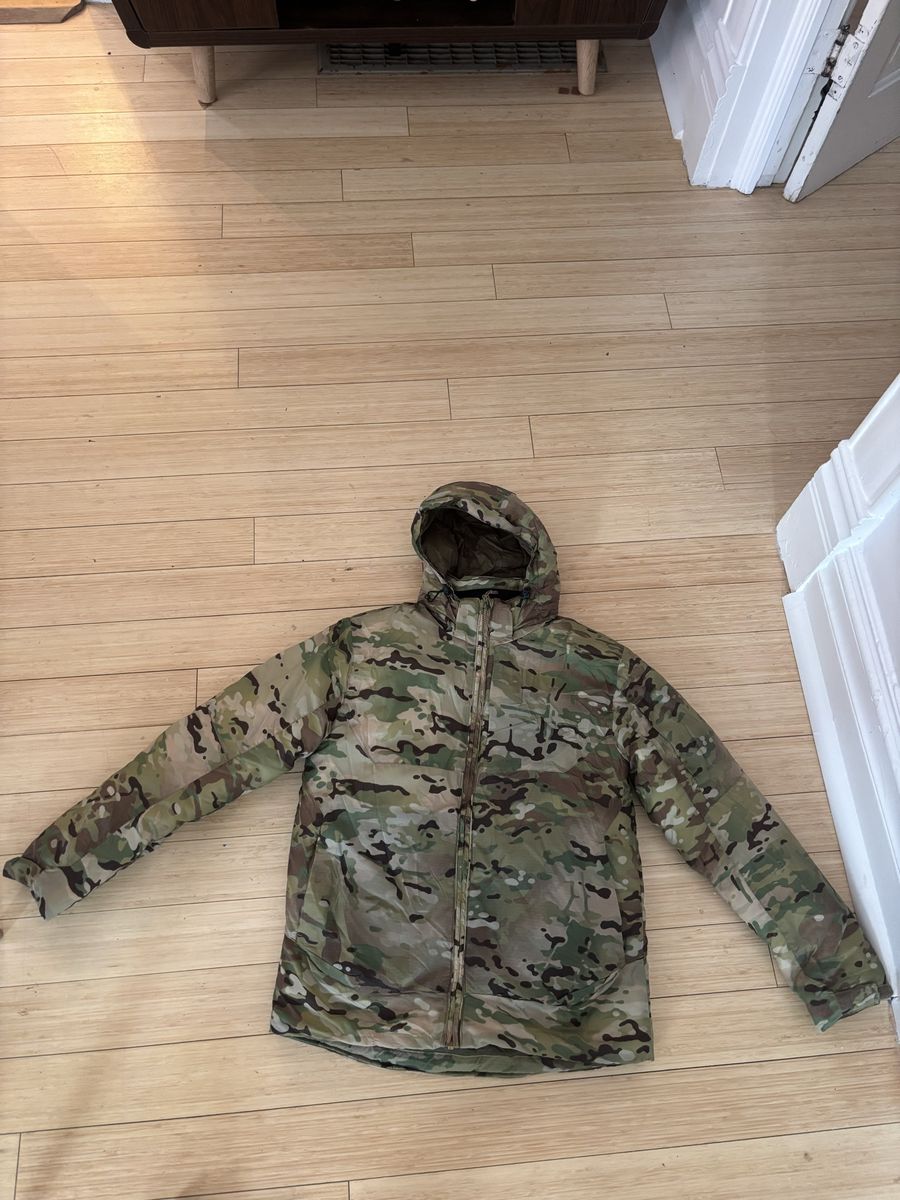 Snugpak X-Large Multicam Camo Puffer Jacket with Hood Insulated Warmth