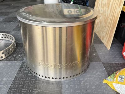 Solo Stove Ranger 2.0 Portable Stainless Steel Wood Burning Fire Pit with Lid