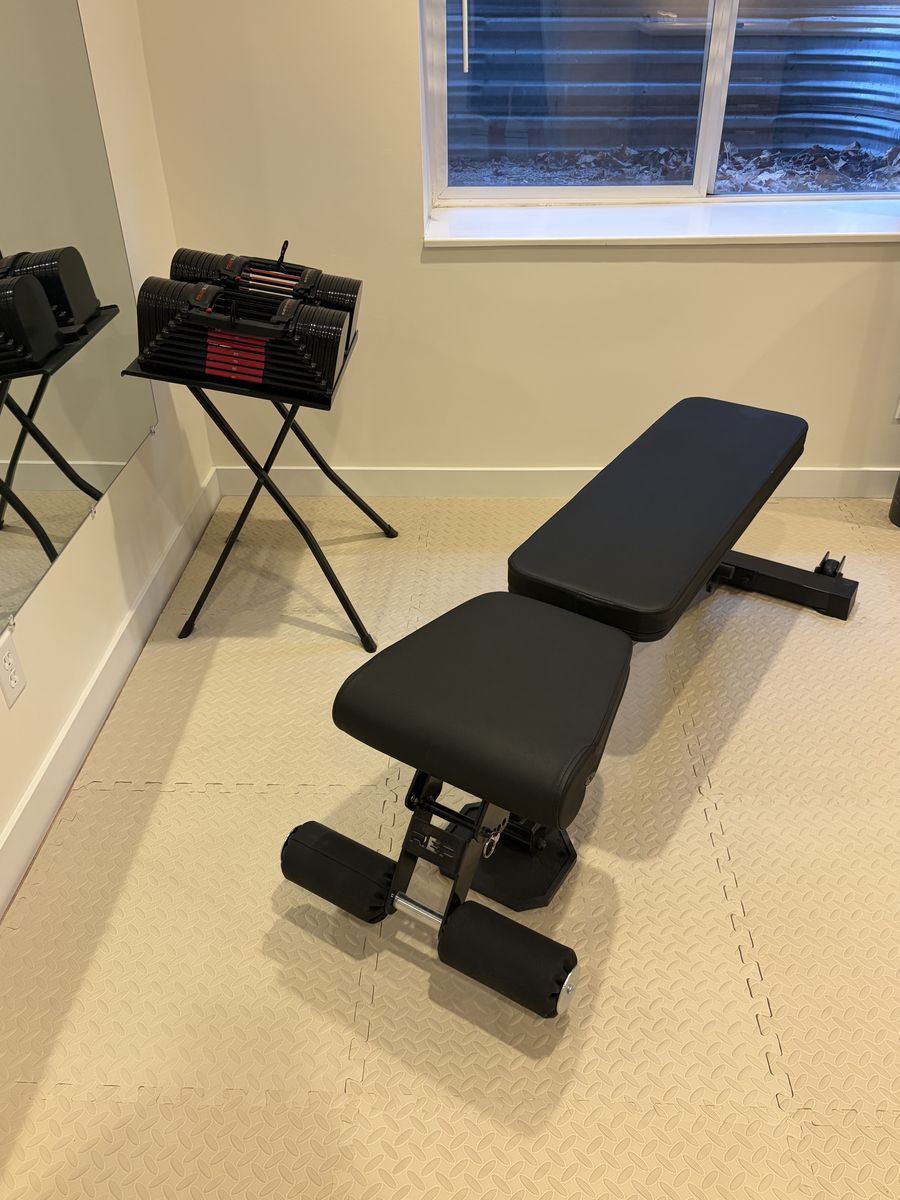 Adjustable Dumbbells And Bench