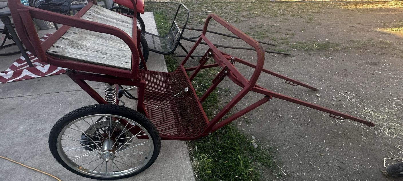2 Pony Carts & 3 Harness For Shetland Pony or POA