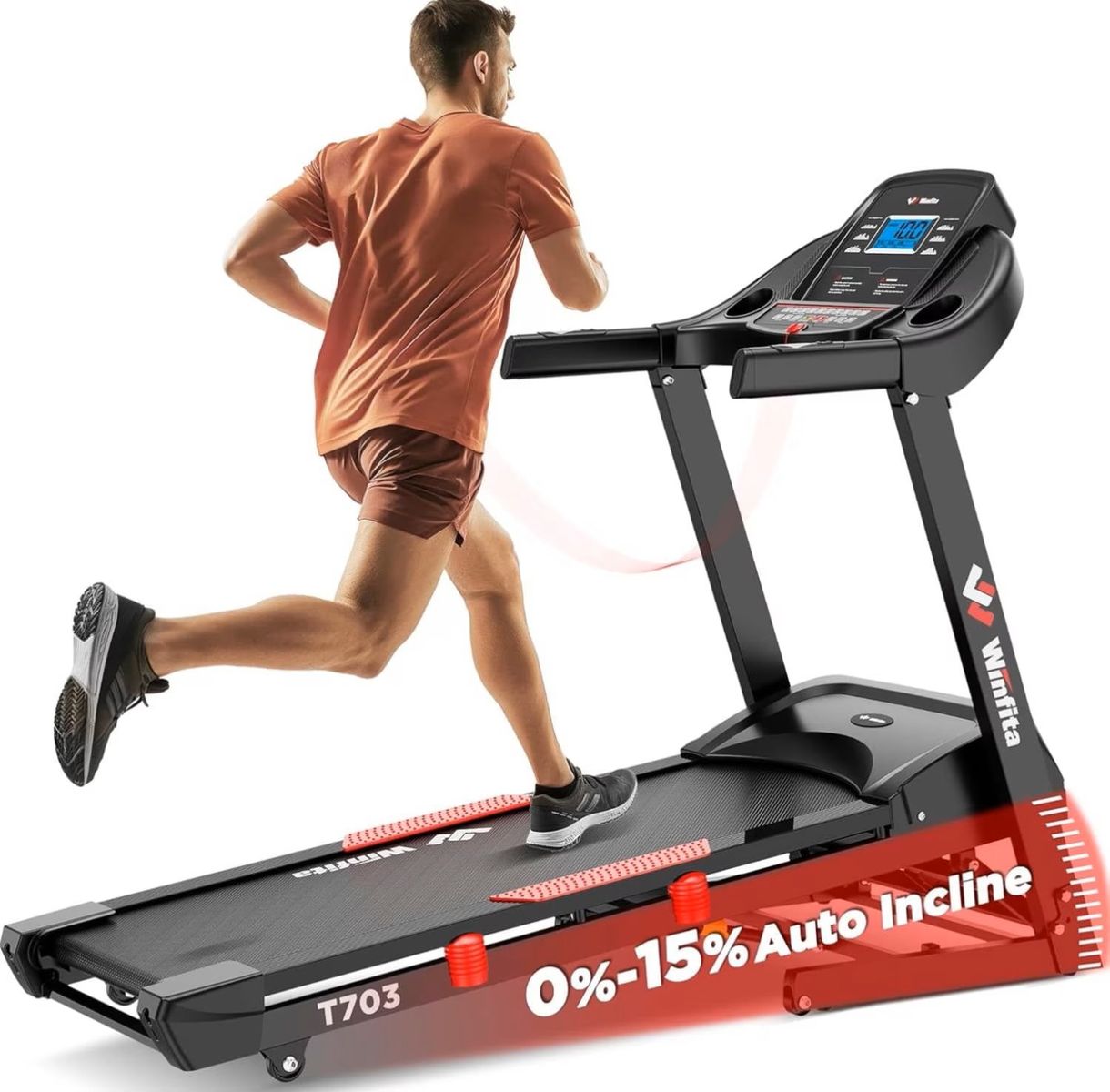 Brand New in Box - Winfita 4HP Treadmill with Bluetooth and 64 Preset Programs & 3 Modes