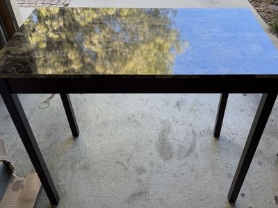 Faux Marble Table 42x22x36 Inces