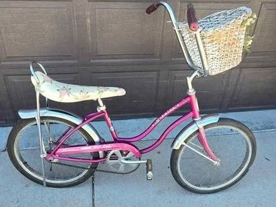 1970 purple Schwinn Fair Lady bicycle