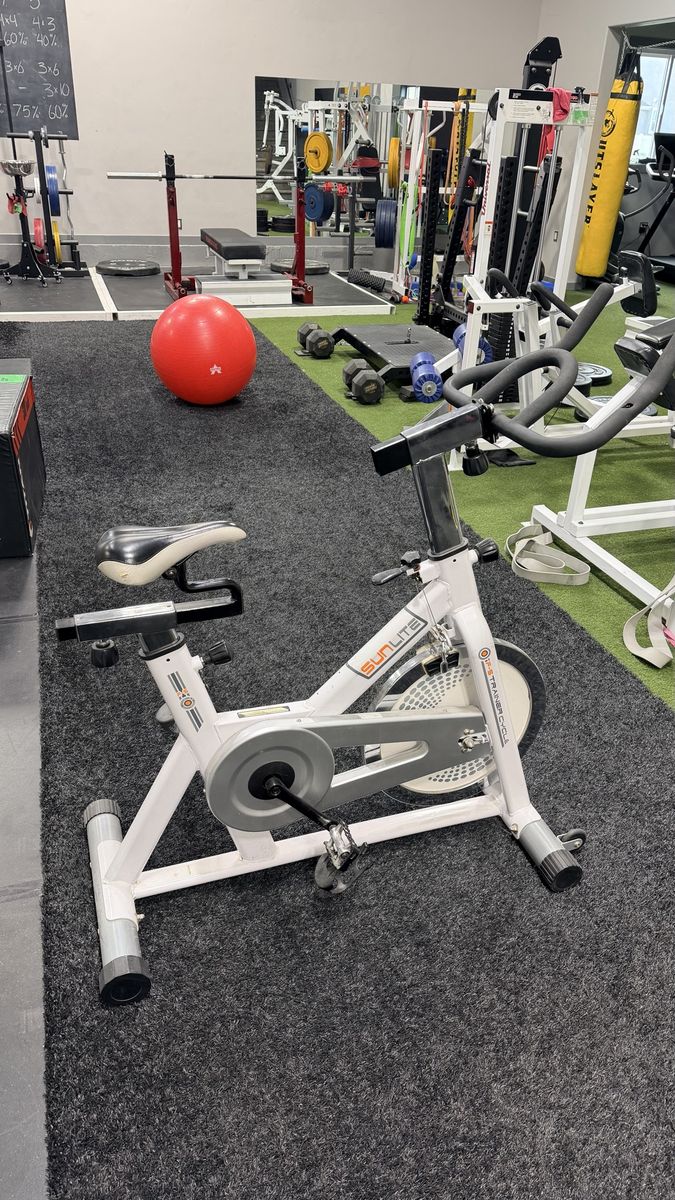 Sunlite F-S Trainer Cycle Exercise Bike White Used