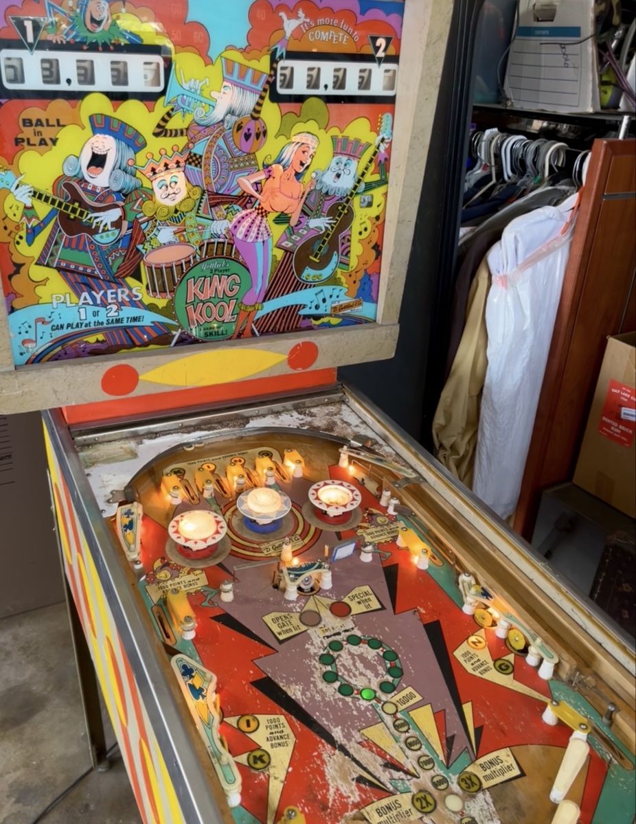Vintage Bally King Kool Pinball Machine - Working Condition, Classic Arcade Game