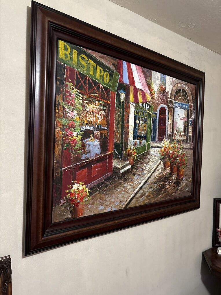 Amazing Bistro Large Original Painting