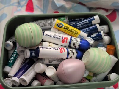 box of lip balms