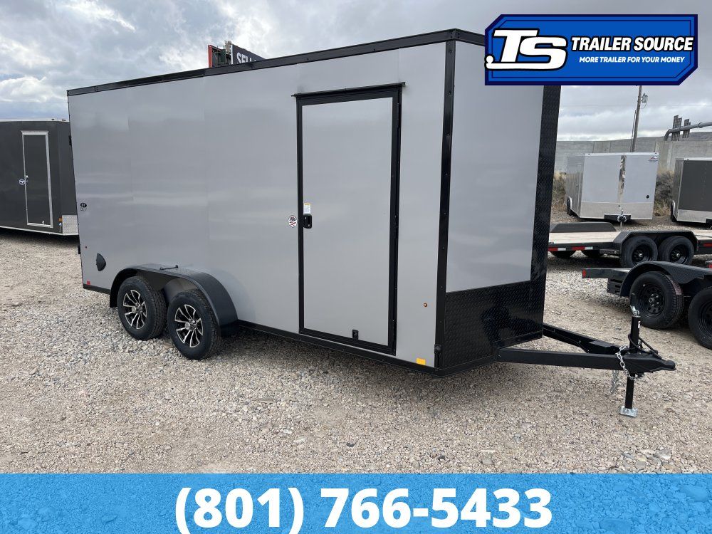 7x16 Look ST DLX Enclosed Cargo Trailer - 7'0" Interior - 7K GVWR - .080 PolyCor, Alloy Wheels, Black Out Package