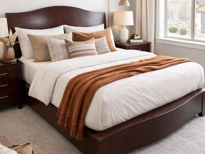 Q Queen Bed Frame, Wood