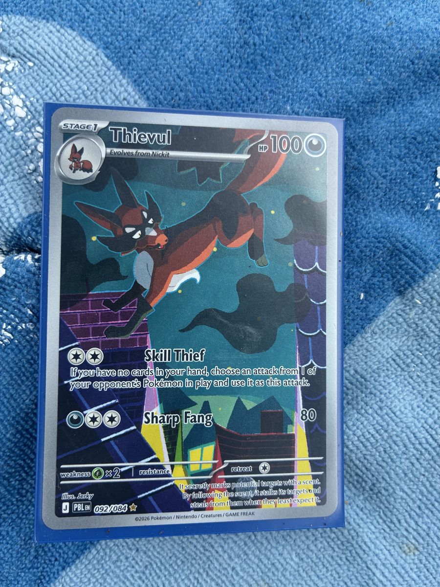 Thievul 092/084 Secret Rare Pokemon Trading Card - Near Mint