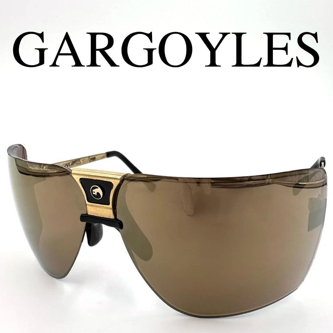 Vintage Gargoyles Classic Gold Mirrored Sunglasses - Brown Lens
