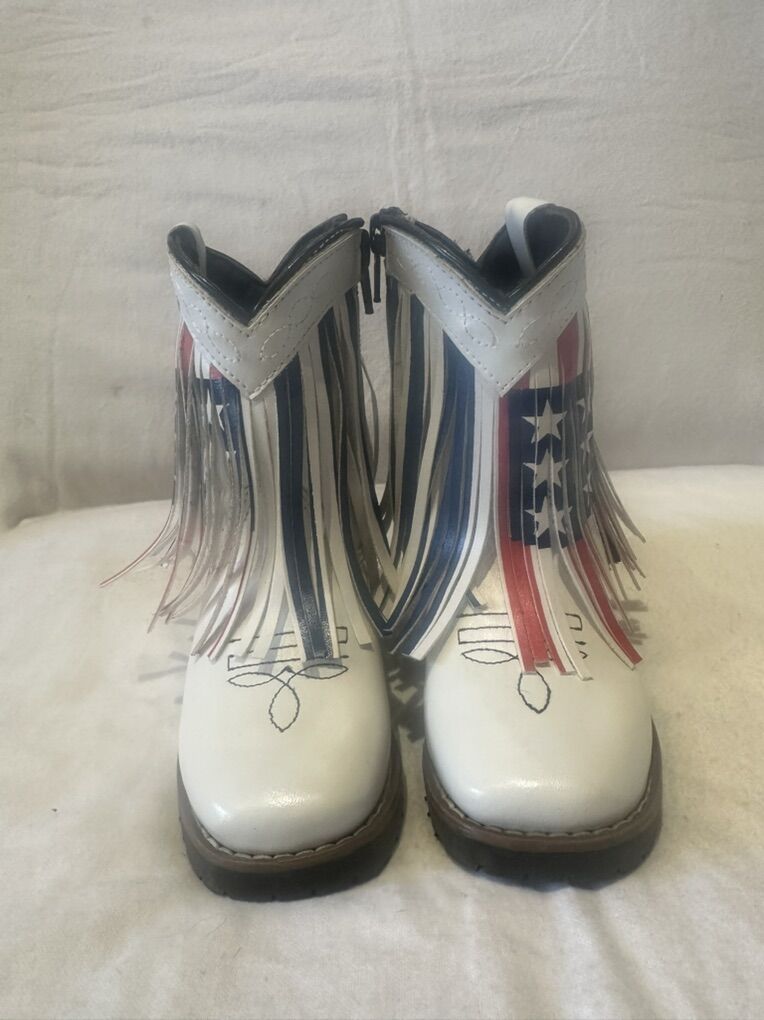 Smoky Mtn Toddler 7 Patriotic Western Boots
