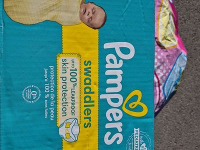 Pampers Swaddlers Newborn Diapers, Size N, 84 Count, Up to 10 lbs
