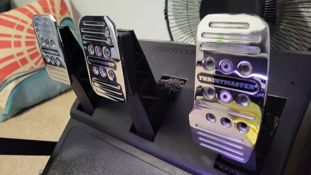 Thrustmaster T3PA Sim pedals with conical brake mod (not currently installed)