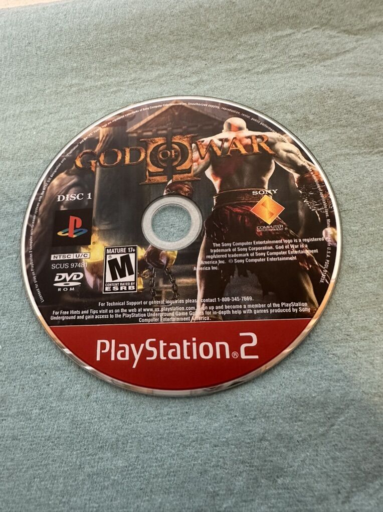 God Of War 2 PlayStation 2 PS2 DISC ONLY