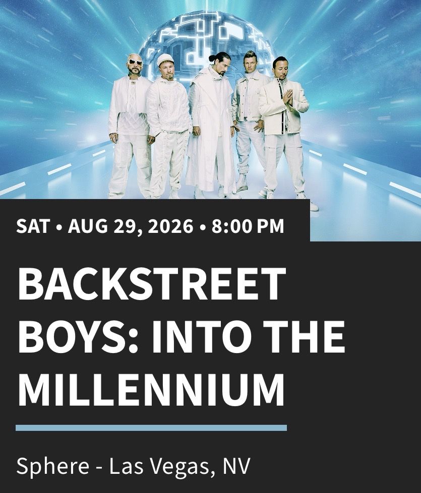 Backstreet Boys at the Sphere in Las Vegas August 29th
