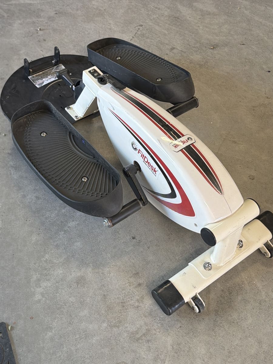 Fit desk under desk elliptical
