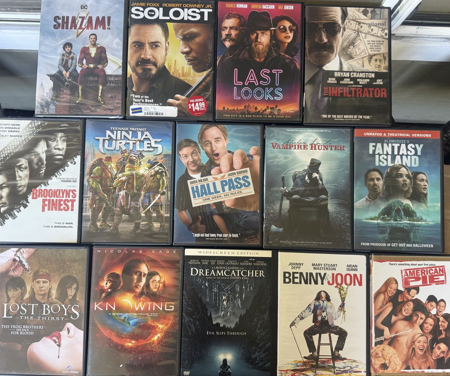 Large DVD Movie Lot - Action, Thriller, Fantasy, Comedy Collection - Various Titles: $4 each
