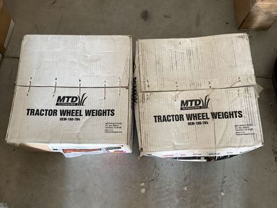 Lawn Tractor Wheel Weights 100# Weights 2 Per 50# Ea #OEM-190-784 for MTD, Troy-Bilt, Bolens, Cub Cadet, Craftsman,