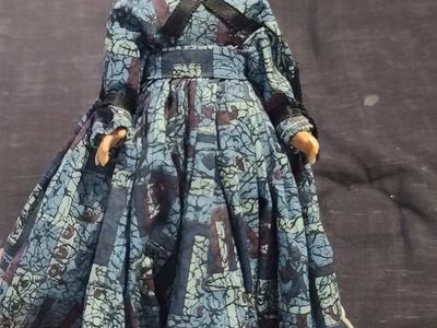 Vintage Pioneer Doll, Civil War Period Replica Doll, 8-inch prairie doll, collectible item, rare dolls
