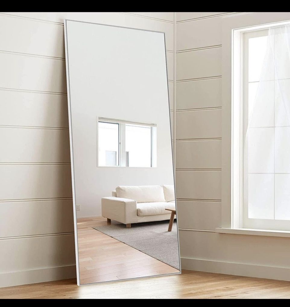 New Full Length Mirror Standing Mirror 47x22 Silve