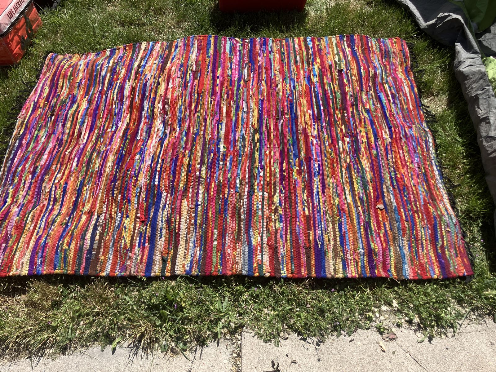 Colorful Cotton Rug $10