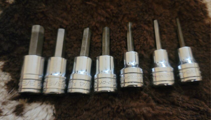 Snap-on 3/8" Drive Standard Hex Bit Sockets