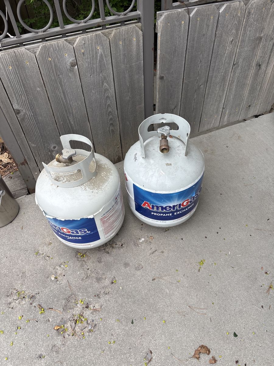 Two Empty Propane Tanks