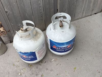 Two Empty Propane Tanks