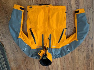 Klim Valdez Parka - GORE-TEX Pro Snowmobile Jacket - Size Large (Orange/Gray)