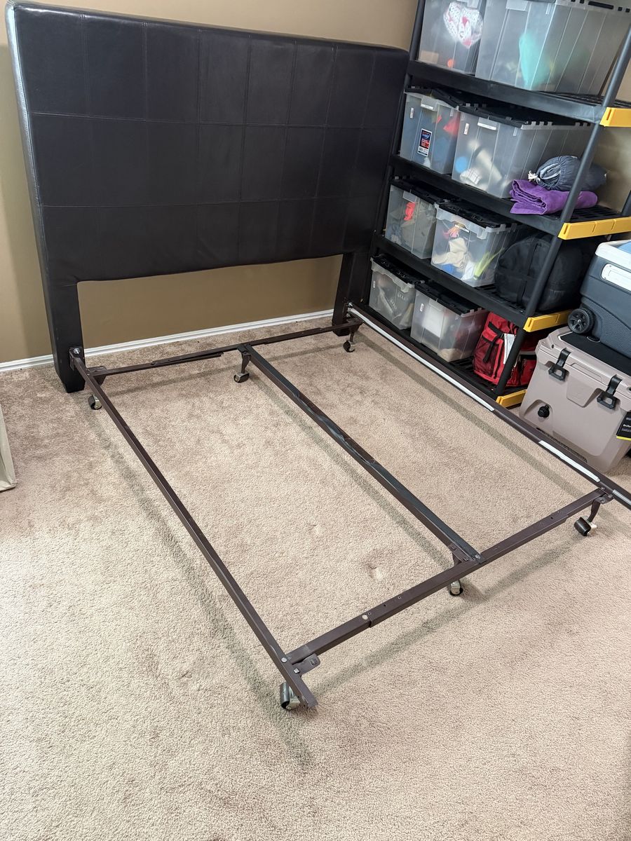 Headboard and expandable bed frame