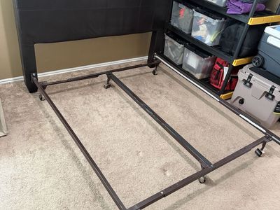 Headboard and expandable bed frame