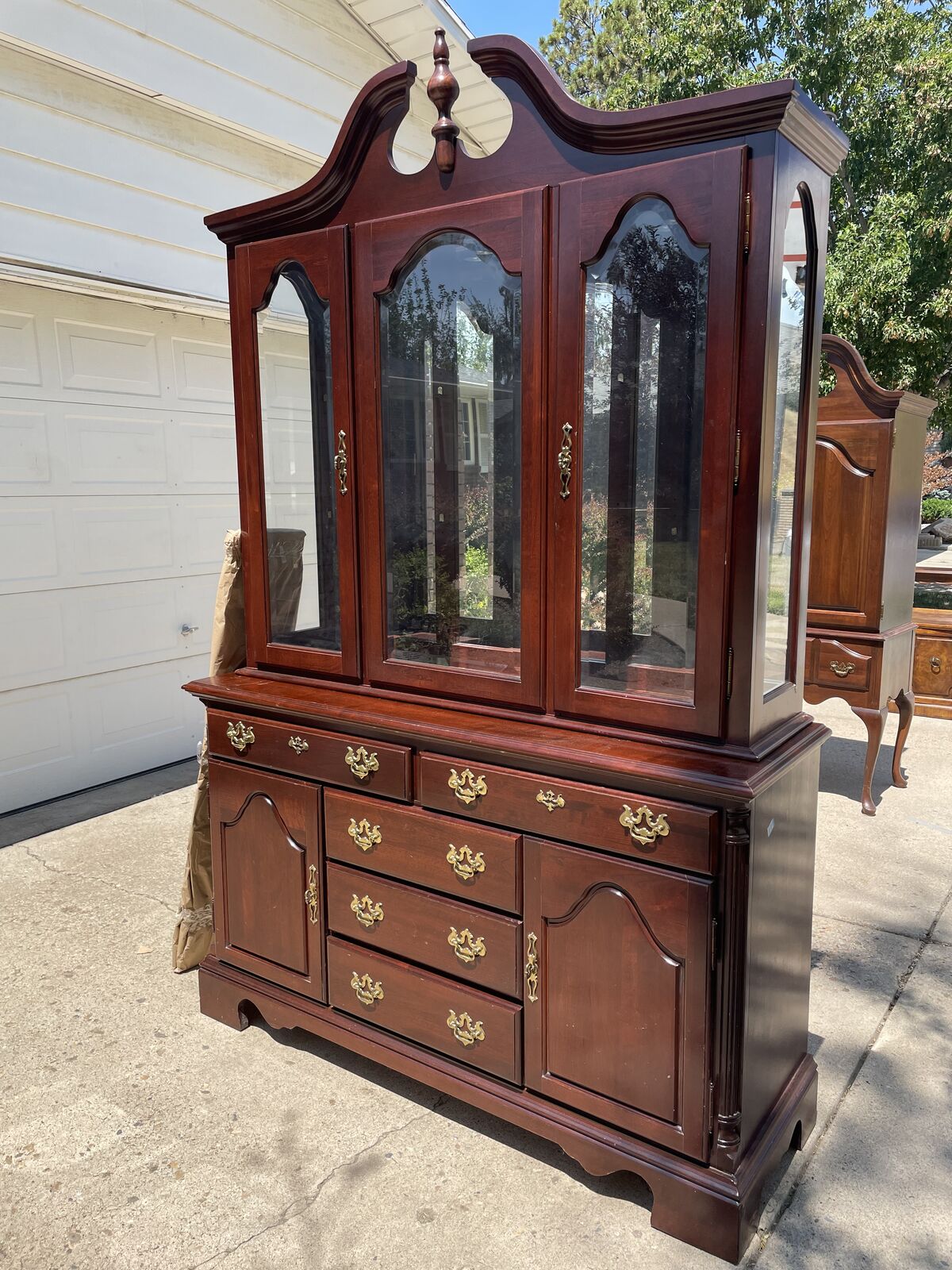 Cherrywood dining room hutch