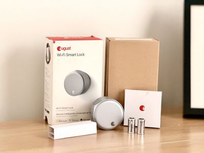August Home WiFi Connected Smart Keyless Entry Door Lock - Easy Install to Existing Deadbolt - MINT