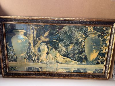 Vintage Maxfield Parrish Print In Frame