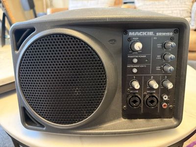 Mackie SRM150 Compact Active PA System - 3-Channel Mixer, 150W Class D Amp, Phantom Power