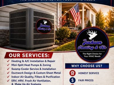 Jackson Heating & Air | Furnace Repair-Installation | AC Repair-Installation | System Replacement | Commercial-Residential HVAC