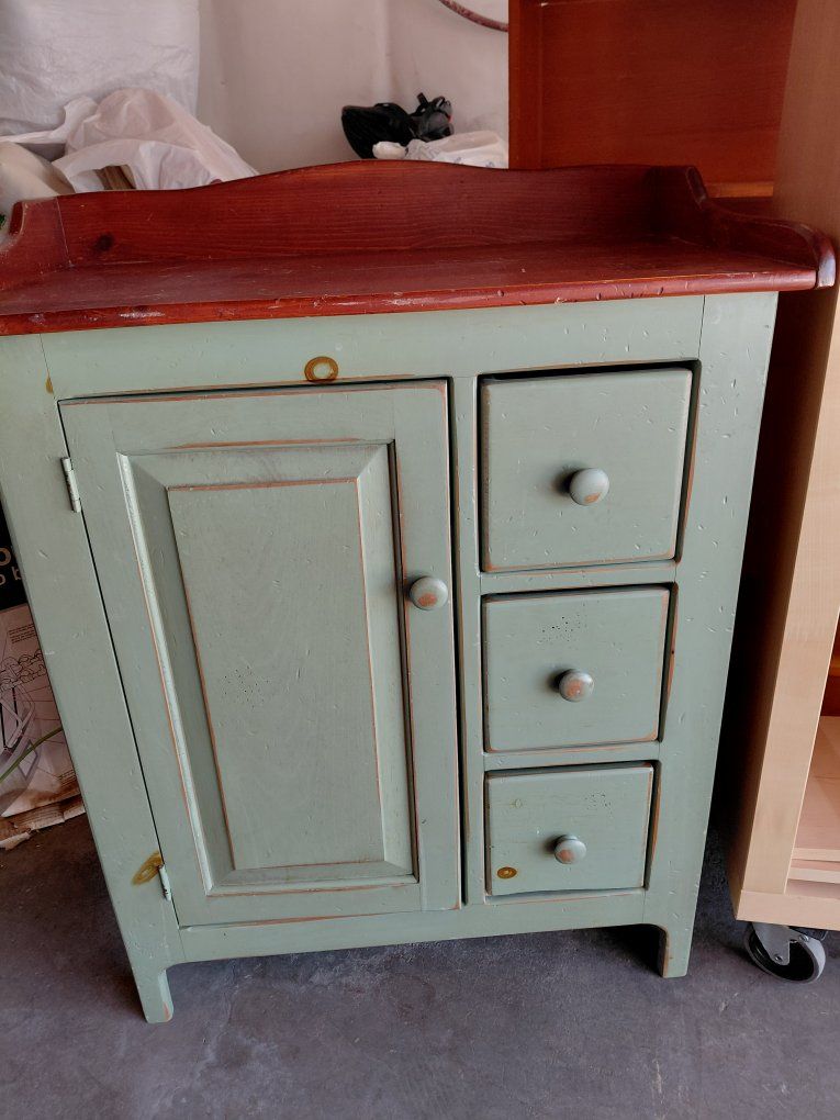 Rustic Farmhouse Style Wood Cabinet