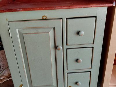 Rustic Farmhouse Style Wood Cabinet