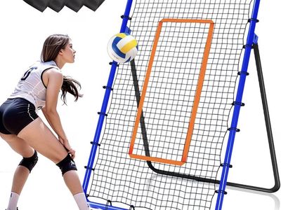 Adjustable Sports Rebounder Net for Volleyball, Baseball, and Softball Practice