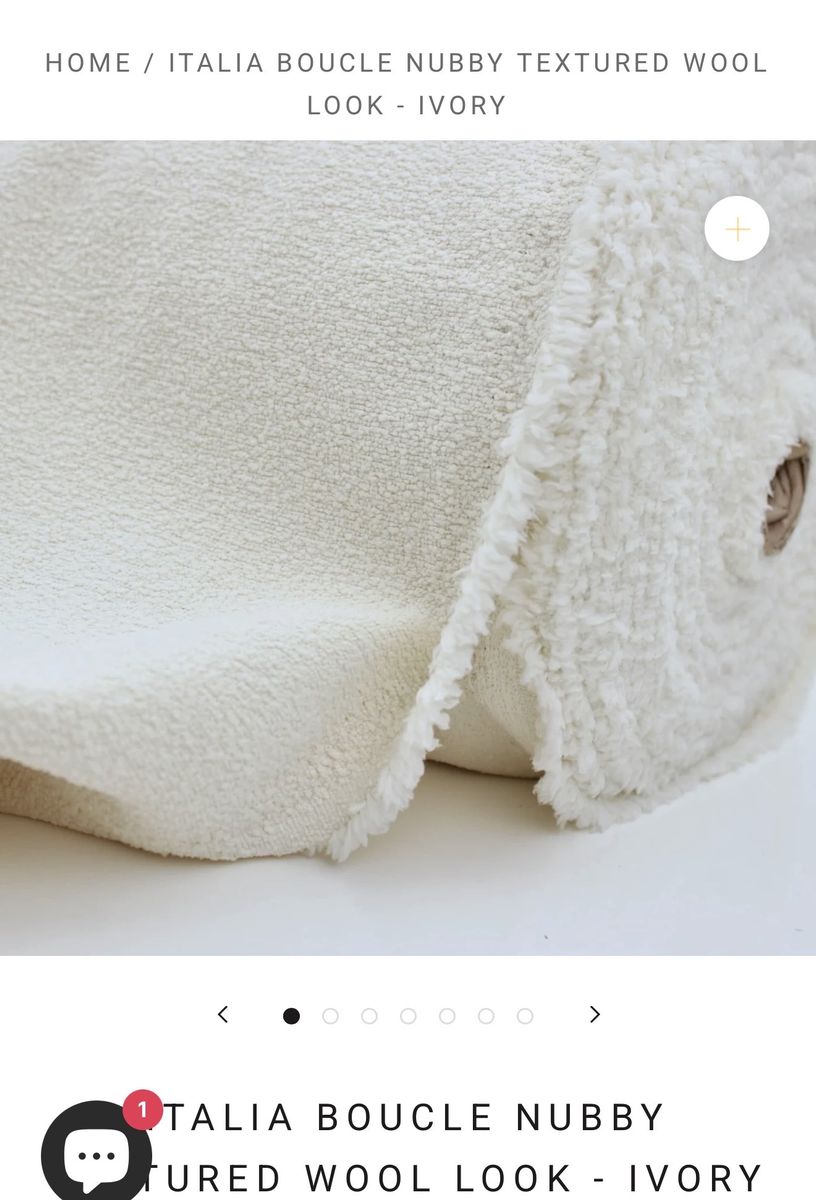 New. Italian Nubby Boucle 8-10 Yards Upholstery Fa