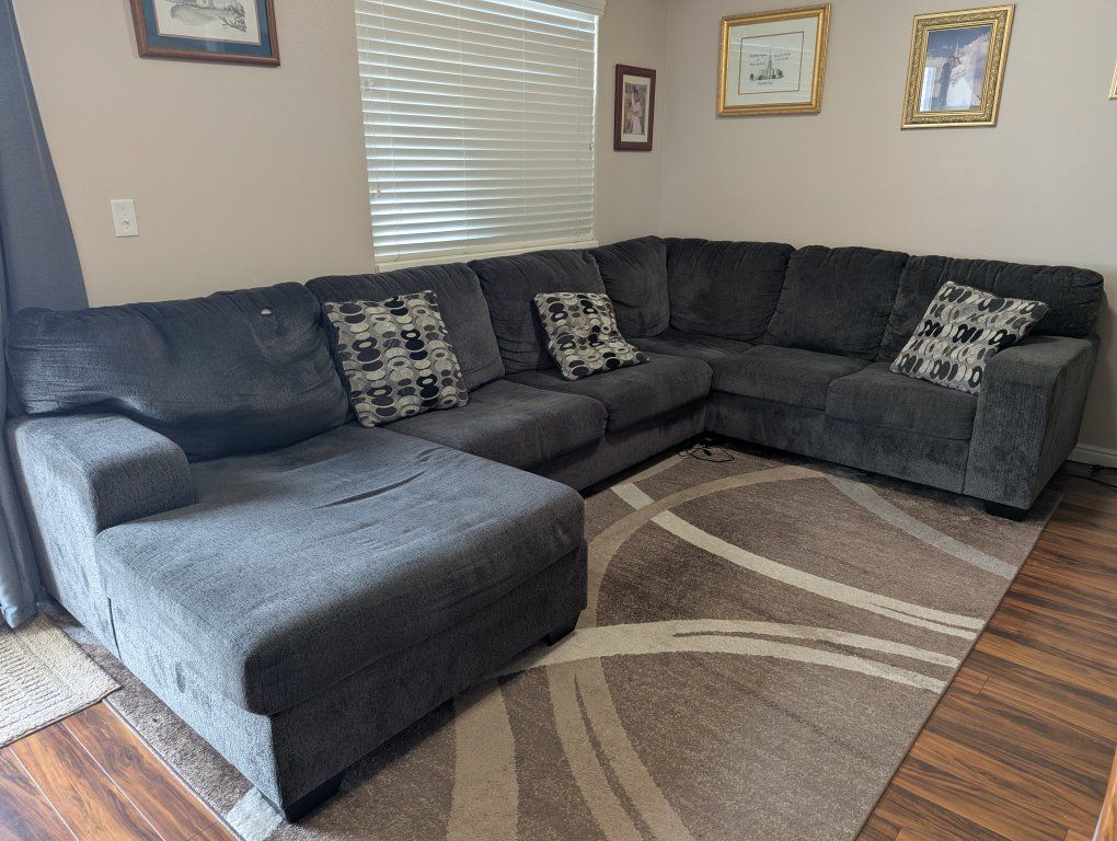 sectional grey see description