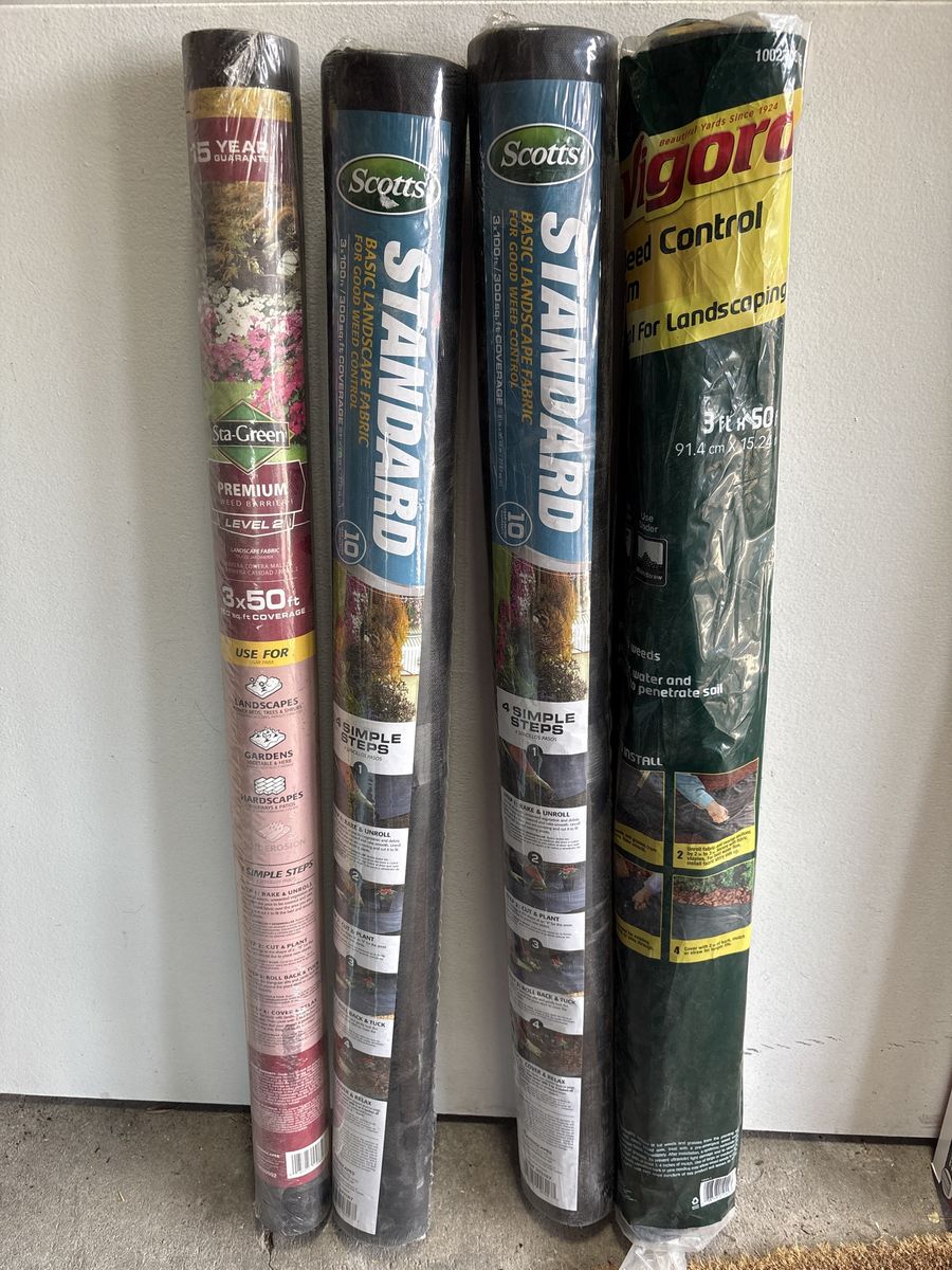 Scotts & Vigoro Basic Landscape Fabric Weed Control Film - Various Sizes & Brands