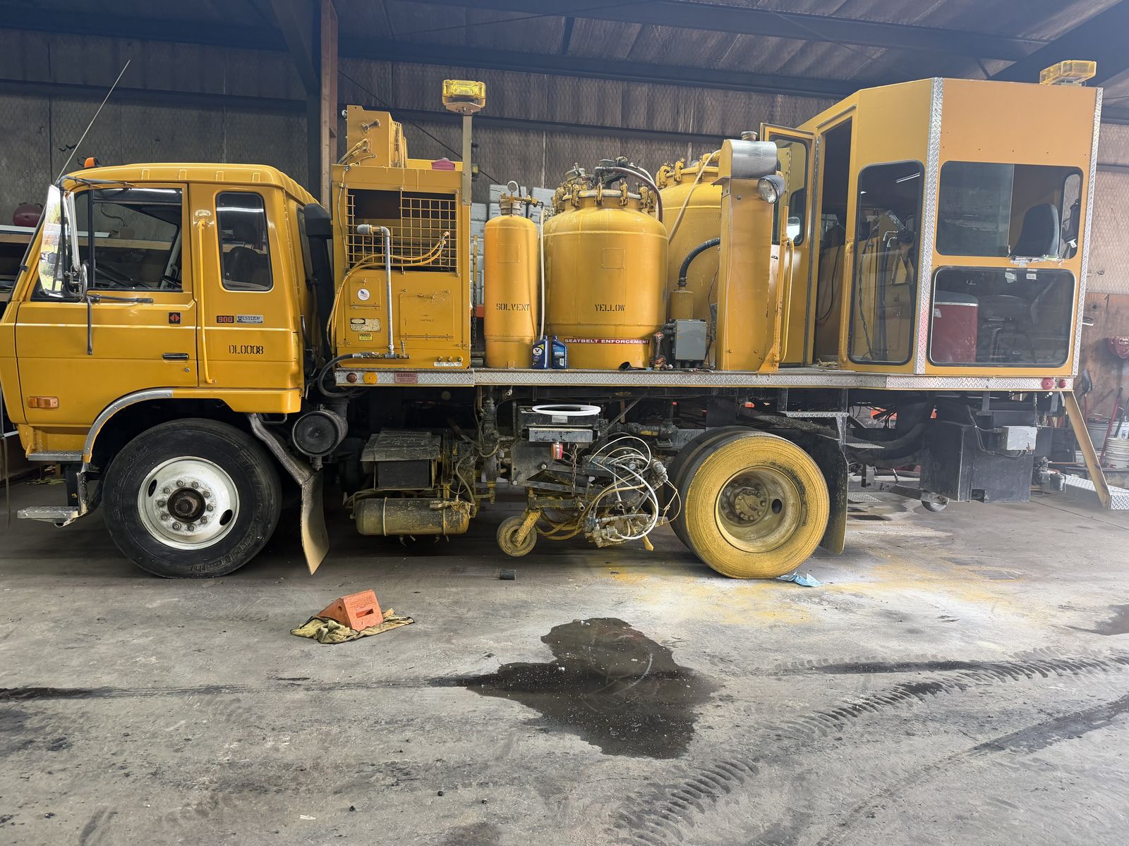 International Striping Truck